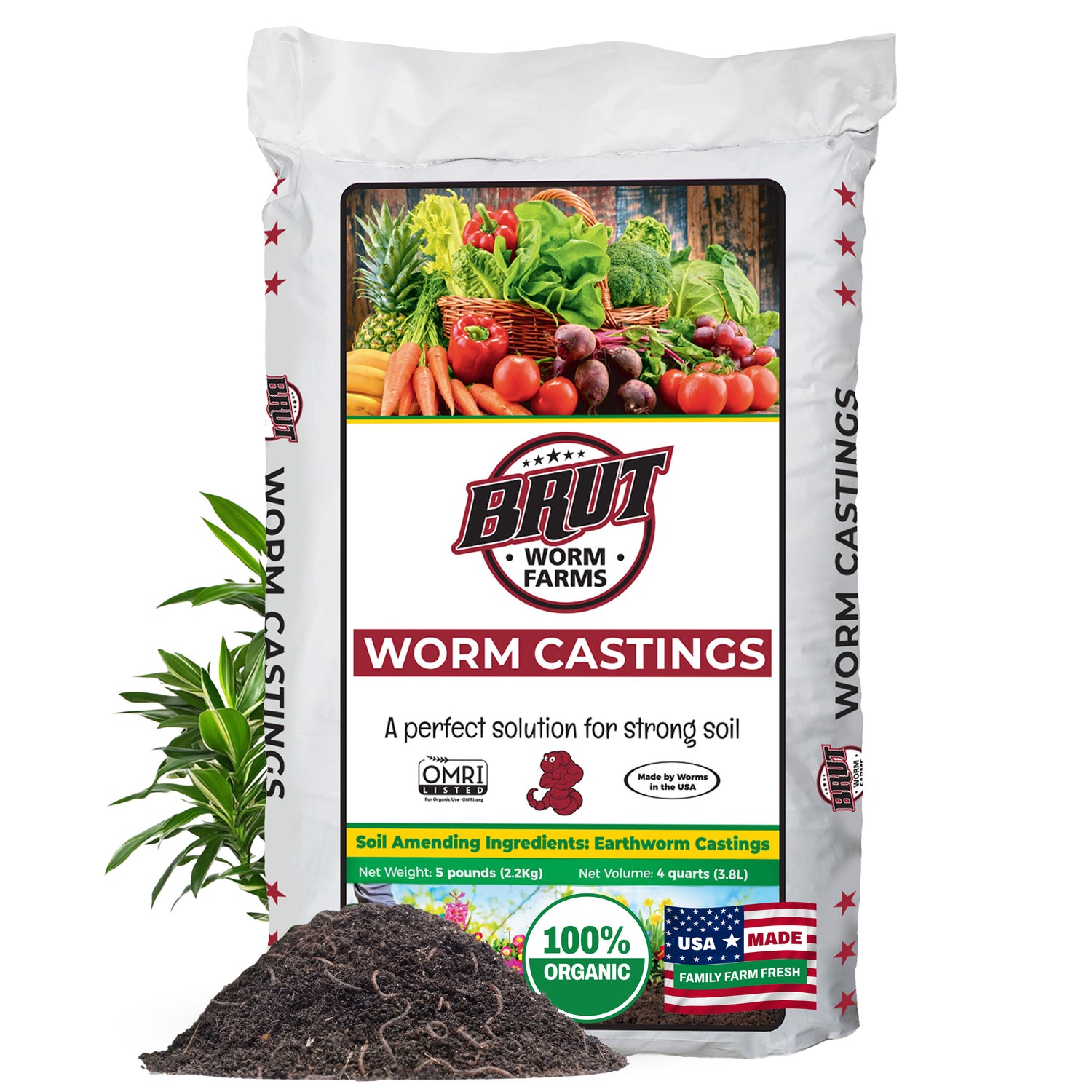 Worm Castings - 5 Lbs