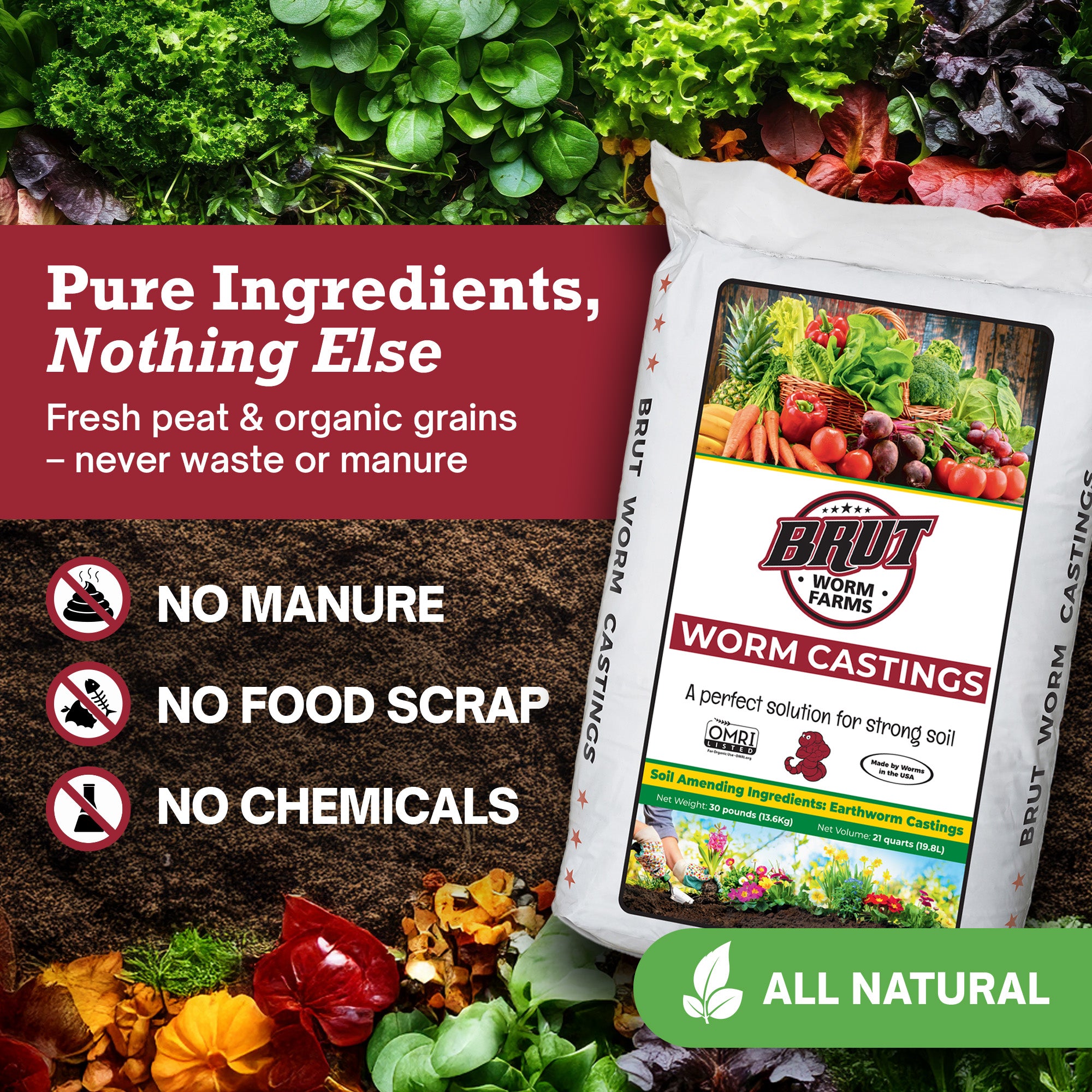 Worm Castings - 5 Lbs