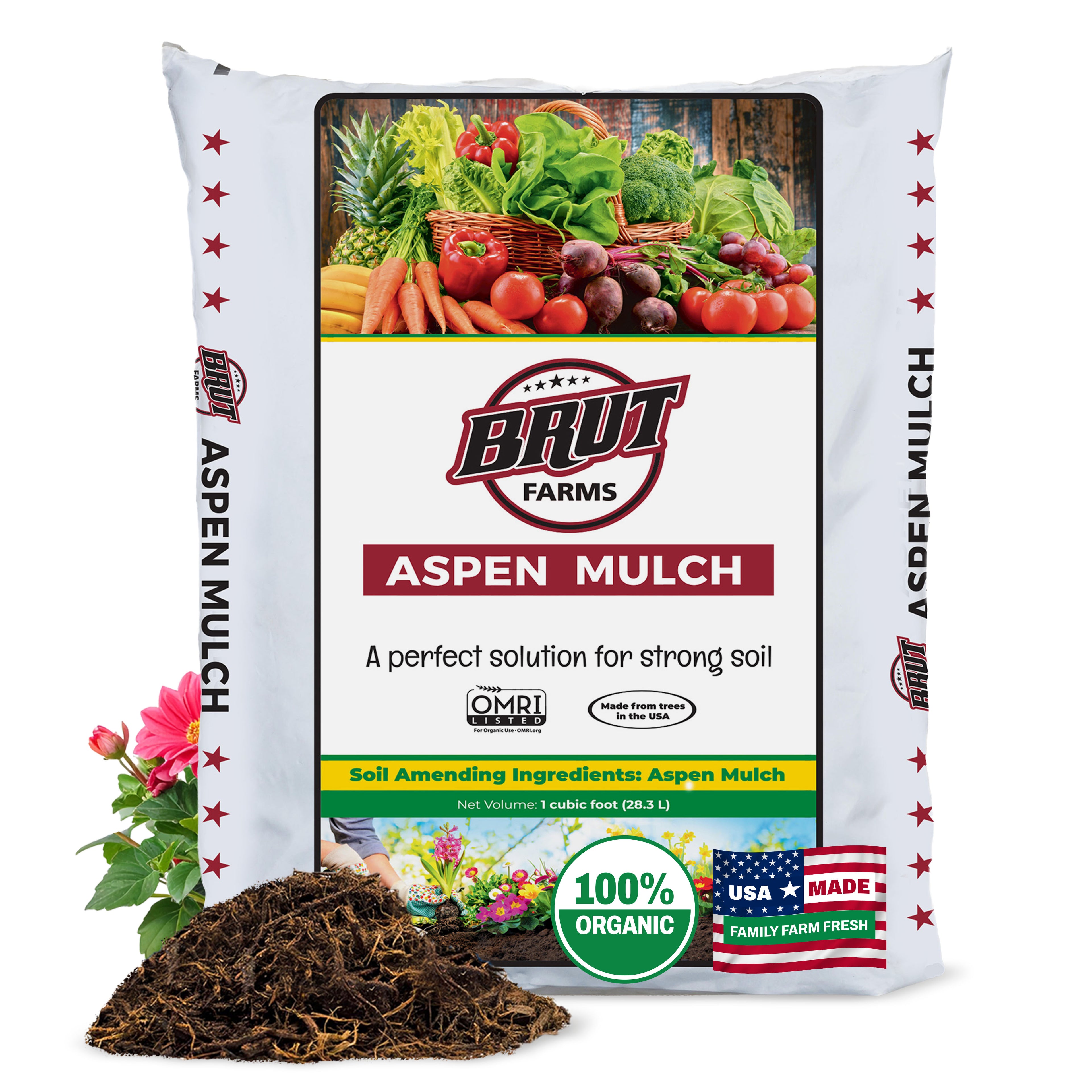 Aspen Mulch - 1 Cubic ft