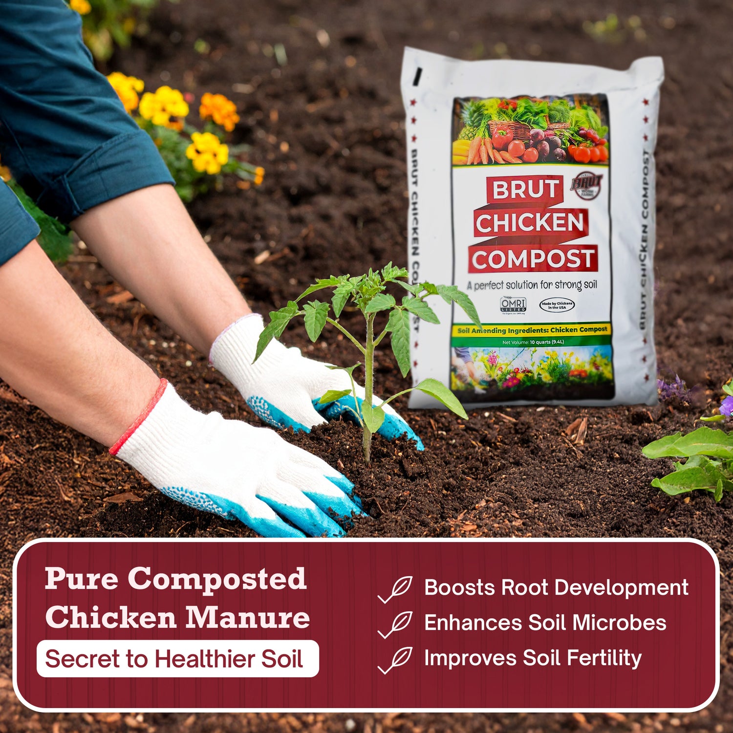 Chicken Compost - 1 Cu ft