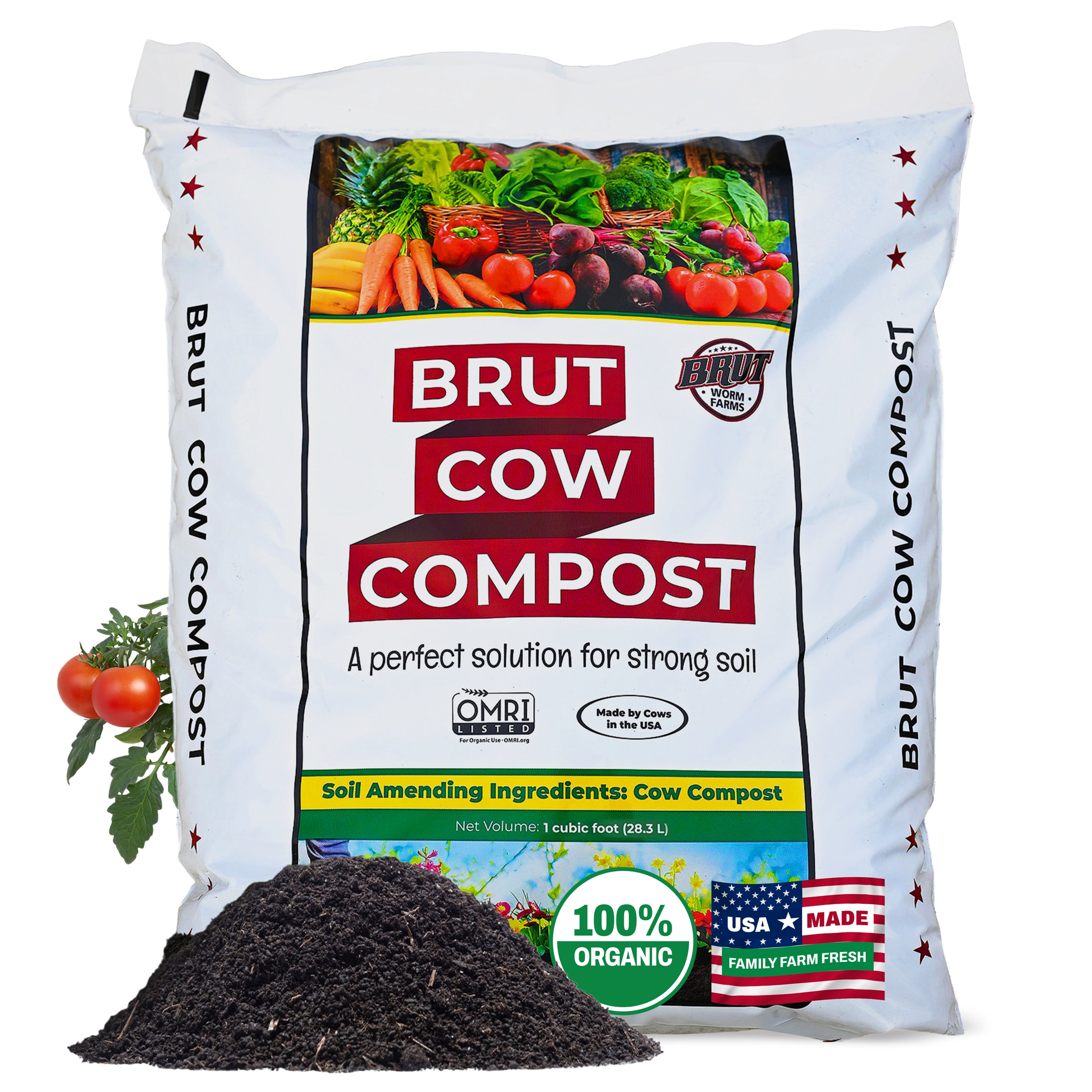 Cow Compost - 1 Cubic ft