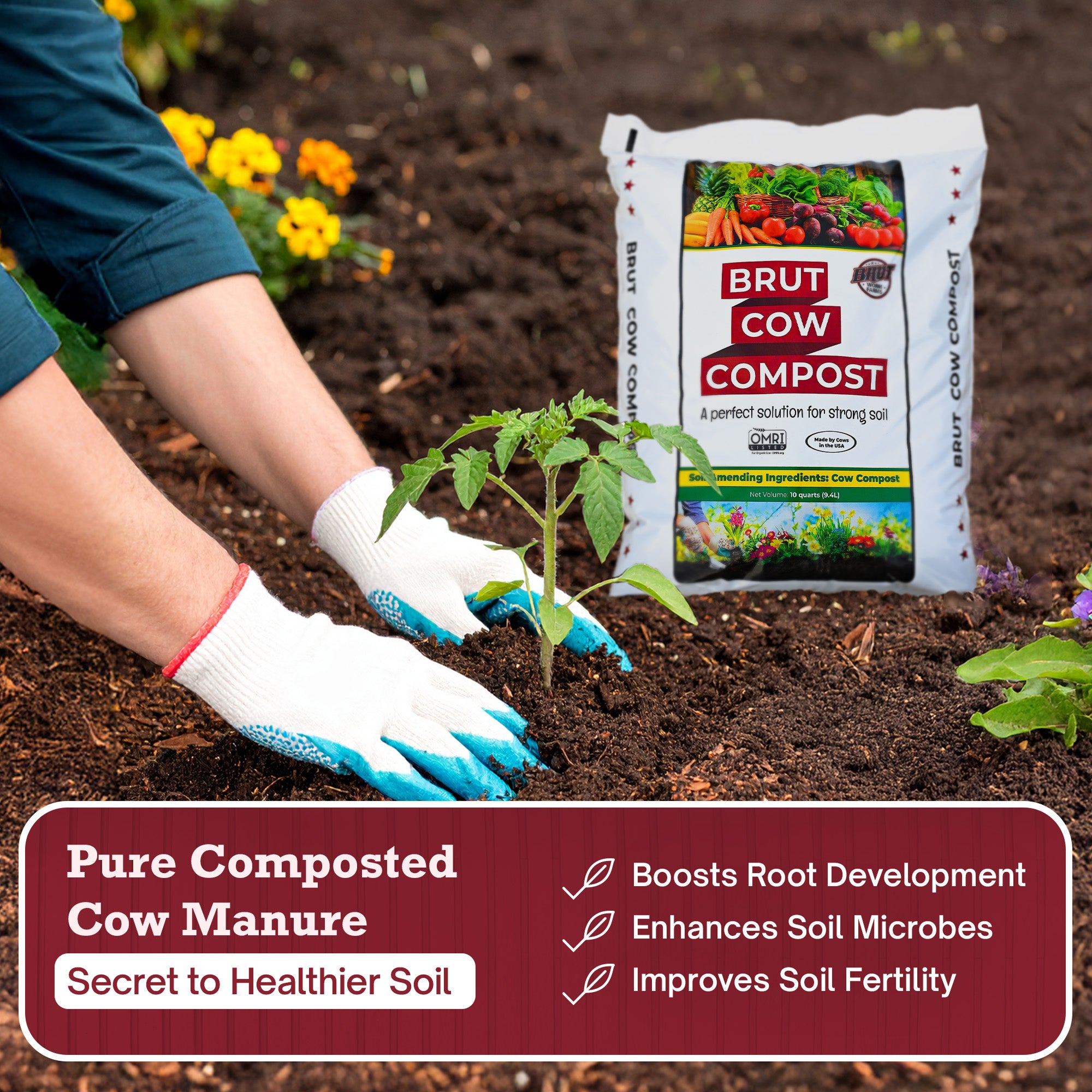 Cow Compost - 1 Cubic ft